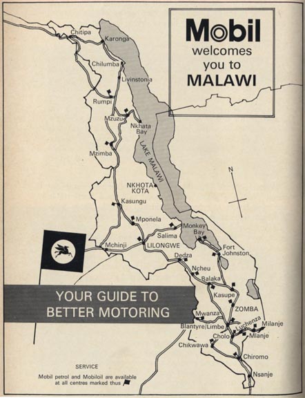 commercial map of Malawi for Mobil commercial map of Malawi for Mobil