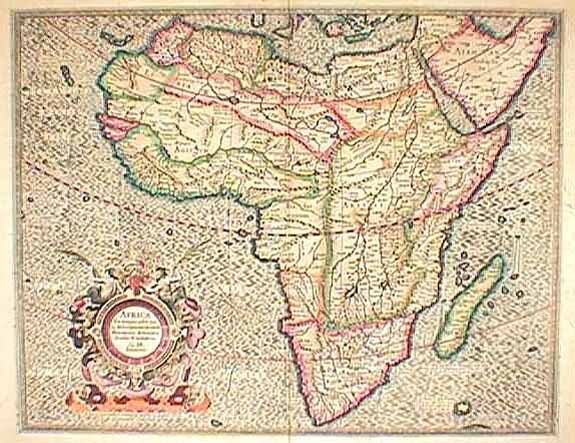 Hondius 1609 map Hondius 1609 map