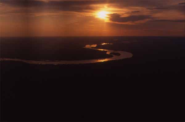 Photo of Zambesi River sunset Photo of Zambesi River sunset