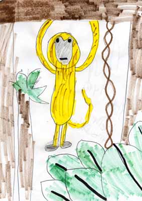 yellow monkey drawing yellow monkey drawing