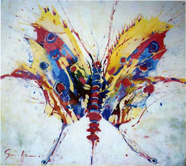 Grippa butterfly painting Grippa butterfly painting