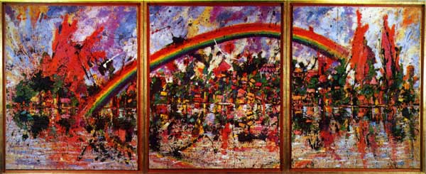 Grippa rainbow painting Grippa rainbow painting