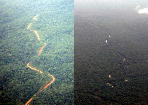 road vs. river crowding a boat photo road vs. river crowding a boat photo