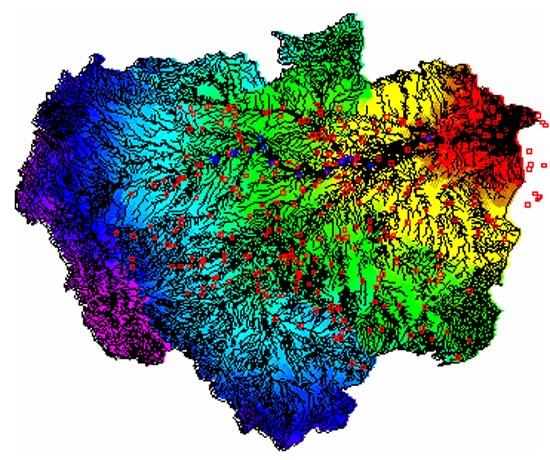 river network map river network map