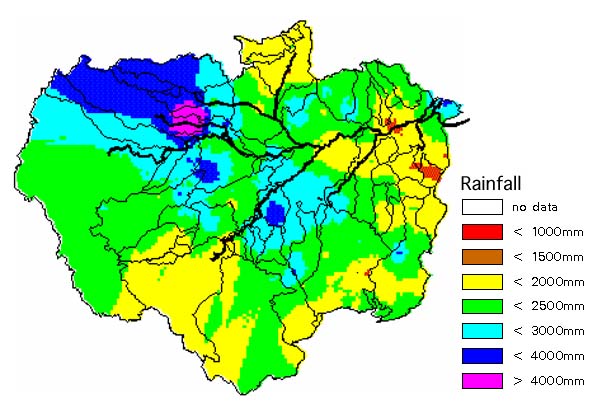 rainfall map rainfall map