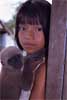 girl with monkey