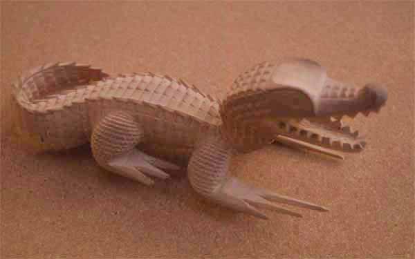 carved caiman photo carved caiman photo
