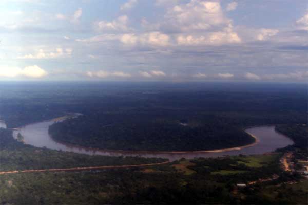Rio Nanay aerial view photo Rio Nanay aerial view photo