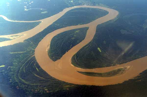 Rio Ucuyali aerial view photo Rio Ucuyali aerial view photo