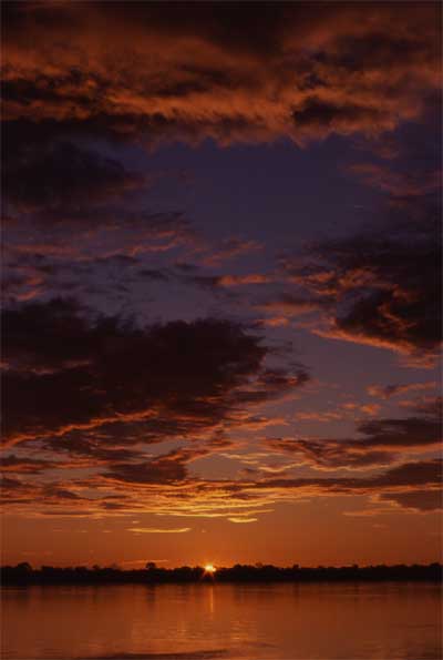 sunset over Caballacocha photo sunset over Caballacocha photo