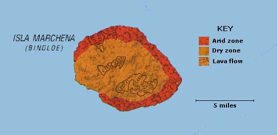 Map of Marchena Island