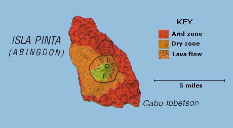 Image of Galapagos Pinta Island map Image of Galapagos Pinta Island map