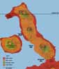 map of northern Isabela Island map of northern Isabela Island