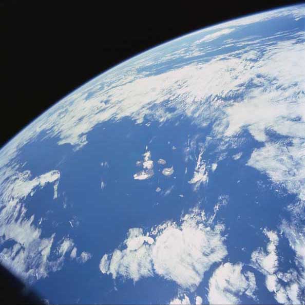 image of Galapagos Islands from the space shuttle image of Galapagos Islands from the space shuttle